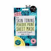 OH K! Masque visage en tissu 'SOS Skin Toning Peacock Print' - 23 ml