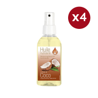 Préphar 'Coconut' Hair & Body Oil - 100 ml, 4 Pack