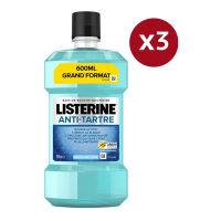 Listerine 'Anti-Tartre' Mouthwash - 600 ml, 3 Pack