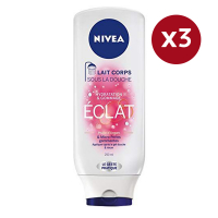 Nivea '2 in 1 Eclat Exfoliating' Shower Lotion - 250 ml, 3 Pack