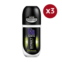 Fa 'Men Sport Energy Boost' Roll-On Deodorant - 50 ml, 3 Pack