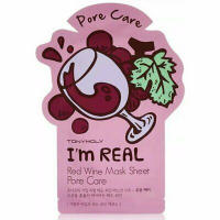 Tony Moly 'I'm Real Red Wine' Gesichtsmaske aus Gewebe - 21 g