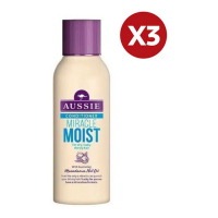 Aussie 'Miracle Moist' Shampoo - 90 ml, 3 Pack