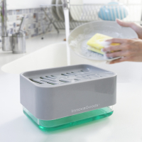 Innovagoods 2-In-1 Soap Dispenser For The Kitchen Sink Pushoap