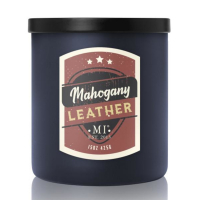 Colonial Candle Bougie parfumée 'Mahogany & Leather' - 425 g