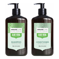 Arganicare 'Duo Aloe Vera Shampooing + Après-Shampooing' - 400 ml, 2 Pièces