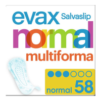 Evax 'Salva-Slip Multi Shape' Pantyliner - Normal 58 Pieces