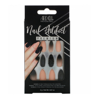Ardell 'Nail Addict' Fake Nails - Black Stud & Pink Ombre