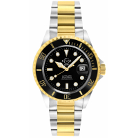 Gevril Gv2 Men's Liguria Black Dial Two Tone Gold/Stainless Steel Bracelet Watch