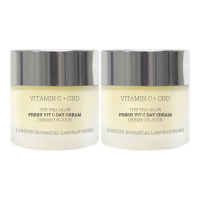London Botanical Laboratories Crème de jour 'Vitamin C & CBD Pro-Glow Fresh' - 50 ml, 2 Pièces