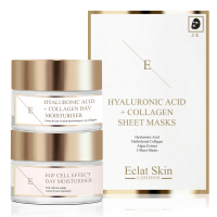 Eclat Skin London 'EGF Cell Effect + Hyaluronic Acid & Collagen' Hautpflege-Set - 3 Stücke