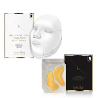 Eclat Skin London Set de masques 'Hyaluronic Acid & Collagen + 24K Gold' - 2 Pièces