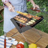 Innovagoods Mini-Barbecue Pliable Portable Pour Charbon Foldecue