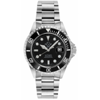 Gevril Gv2 Men's Liguria Black Dial Stainlesss Steel Bracelet Watch