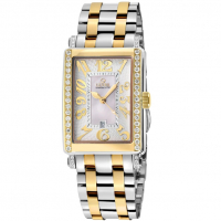 Gevril Ave Of Americas Mini Women's Two Toned Ipyg Stainless Steel Diamond Case