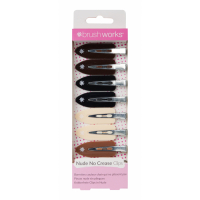 Brushworks 'Nude No Crease' Hair Clips Set - 8 Pieces