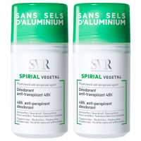 SVR 'Spirial Duo Roll On Vegetal' Deodorant - 50 ml, 2 Stücke