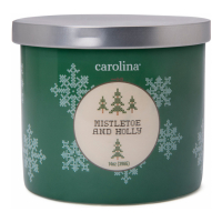 Colonial Candle Bougie 3 mèches 'Mistletoe & Holly' - 396 g