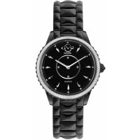 Gevril Gv2 Siena Women's Black Dial Stainless Steel Watch