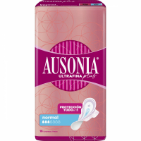 Ausonia Compresse pour incontinence 'Ultrafine Plus Compress With Wings Protection All In 1' - Normal 16 Pièces