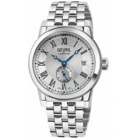 Gevril Men's Madison White Dial Stainless Steel Watch