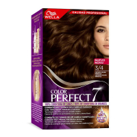 Wella Color Perfect 7 '100% Cobertura De Canas' Hair Colour - 3/4 Hypnotic Dark Brown 4 Units