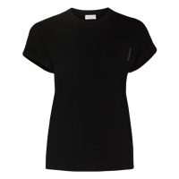 Brunello Cucinelli T-shirt 'Chest Pocket' pour Femmes