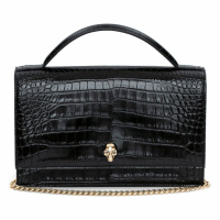 Alexander McQueen Women's 'Skull-Appliqué' Top Handle Bag