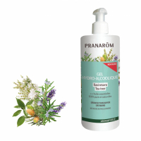 Pranarom Gel désinfectant pour mains 'Alcoolique+ Ravintsara/Tea-Tree' - 500 ml