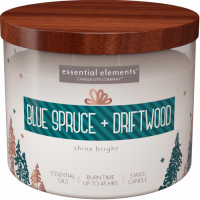 Candle-Lite 'Blue Spruce & Driftwood' 3 Wicks Candle - 418 g