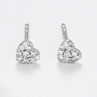 Comptoir du Diamant Boucles d'oreilles 'Coeurs Diamond' pour Femmes