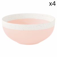 Easy Life Set 4 Porcelain Bowl Dia. 15cm Pastel & Trend