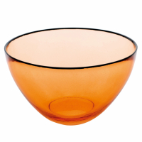 Evviva Glass Salad Bowl Ø 30 cm - Orange