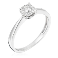 Le Diamantaire Women's 'Brillant Lucia' Ring