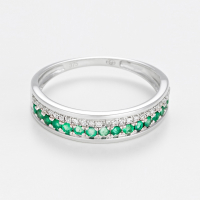 Le Diamantaire Women's 'Double Voie' Ring