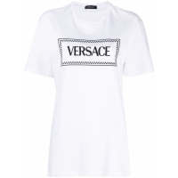 Versace T-shirt 'Logo Embroidered' pour Femmes