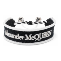 Alexander McQueen Bracelet 'Logo Embroidered' pour Hommes