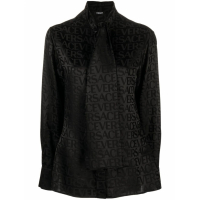 Versace 'Allover Logo' Langärmelige Bluse für Damen