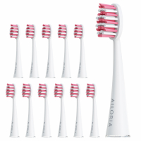 Ailoria Set de tête de brosse à dents 'Shine Bright' - 12 Pièces