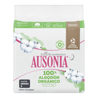 Ausonia Compresse pour incontinence 'Organic' - Night 8 Pièces