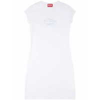 Diesel Robe T-shirt 'Embroidered-Logo' pour Femmes