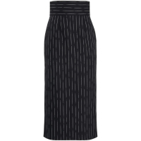 Alexander McQueen Women's 'Striped' Midi Skirt