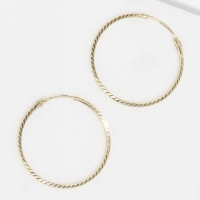 Oro Di Oro Women's 'Créoles Twistées' Earrings