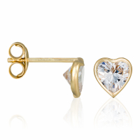 Oro Di Oro Women's 'Coeur Brillant' Earrings