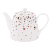 Easy Life Porcelain Teapot 900ml in Color Box Terrazzo