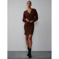New York & Company Women's 'Button Placket' Sweater Dress