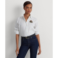 LAUREN Ralph Lauren Women's 'Beaded-Crest' Shirt