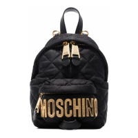 Moschino Women's 'Quilted Logo-Plaque' Backpack