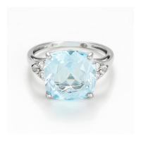 Le Diamantaire Women's 'Blue Light Two' Ring