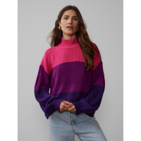 New York & Company 'Long Sleeve Colorblock' Rollkragenpullover für Damen